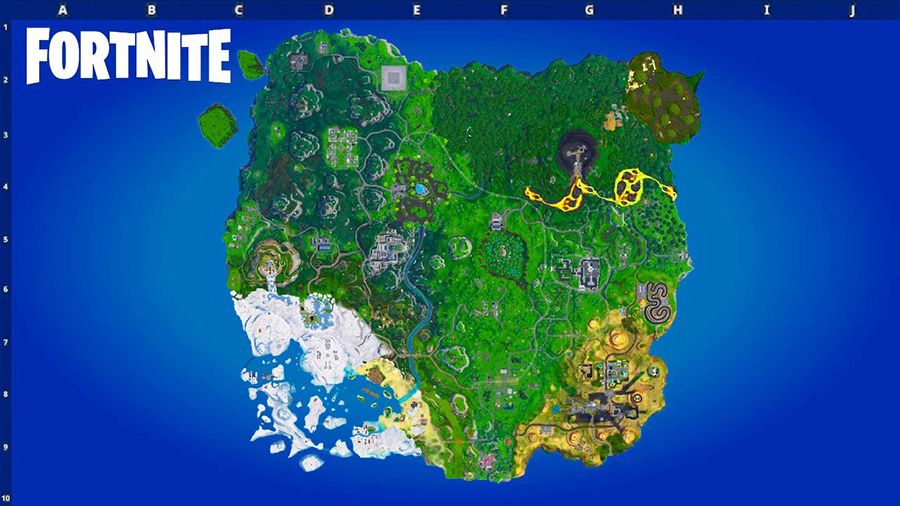 Fortnite Battle Royale Map